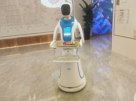 高端地产活动送餐服务机器人 机器人送餐 机器人租赁