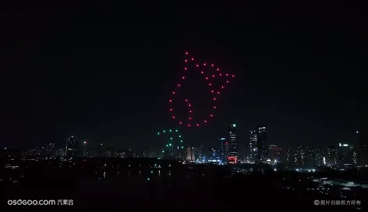 深圳50架无人机表演、纪念日无人机演绎