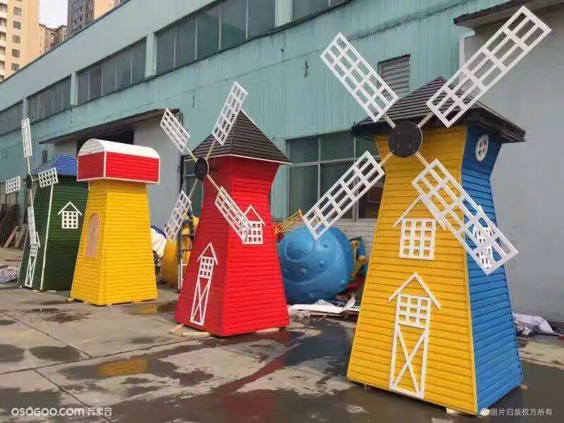荷兰风车展可定做各种造型的风车