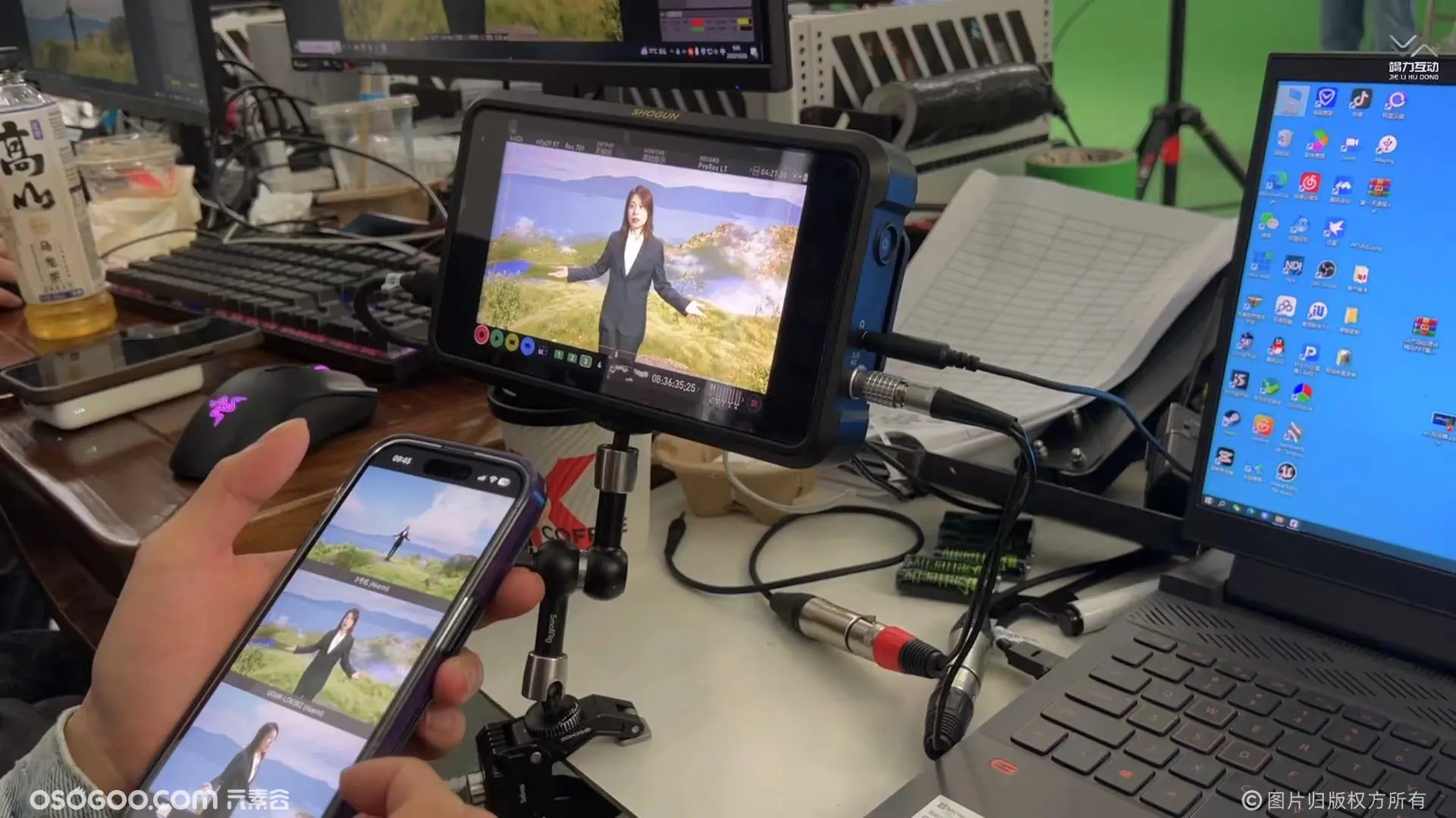 Solis第六代逆变器上市线上虚拟发布会，虚拟直播拍摄花絮