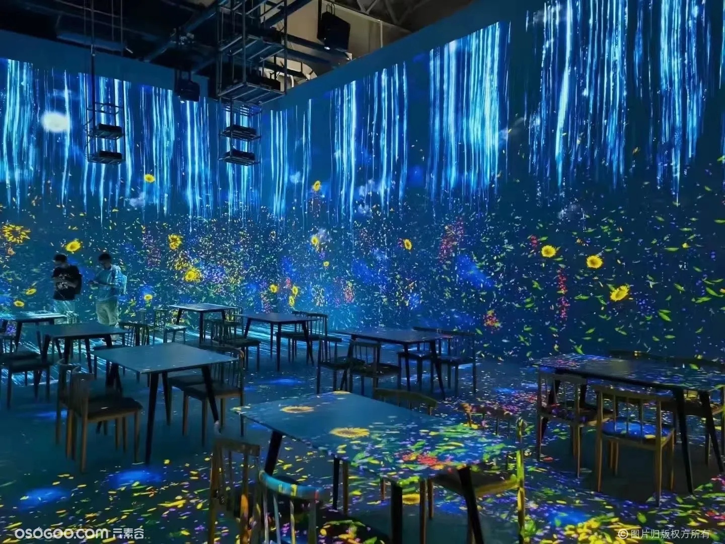 全息光影餐厅 室内5D沉浸式宴会厅 梦幻创意晚宴