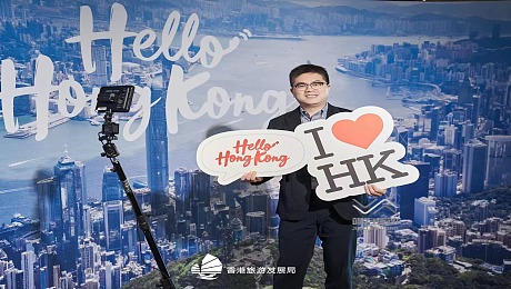 香港旅游发展局活动现场360升格拍照互动装置助力