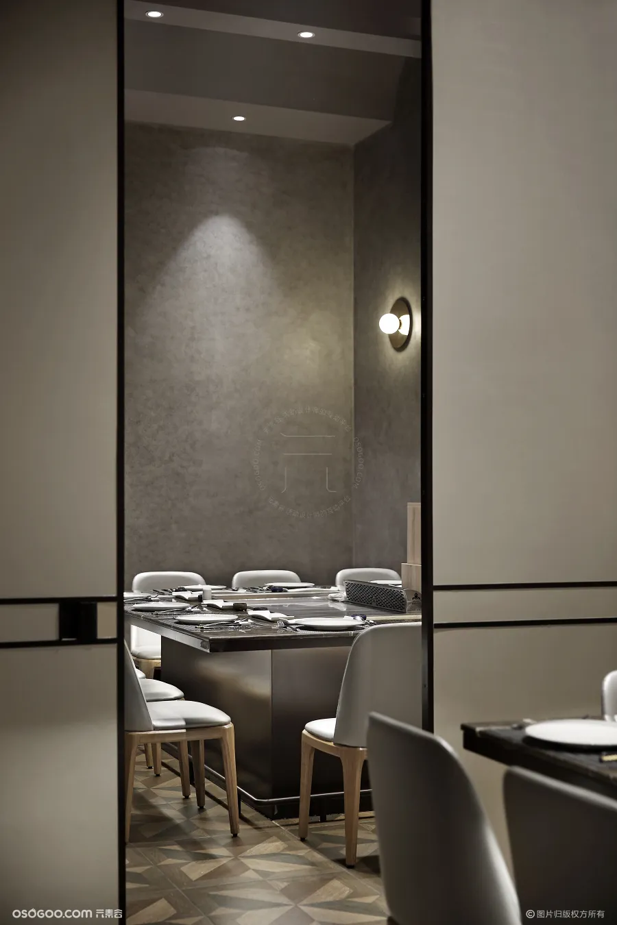法式铁板烧餐厅设计，雅玛花式铁板烧