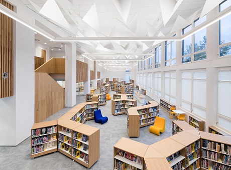 国际学校创新教育中心【GRK张晓光】一流的图书馆室内设计