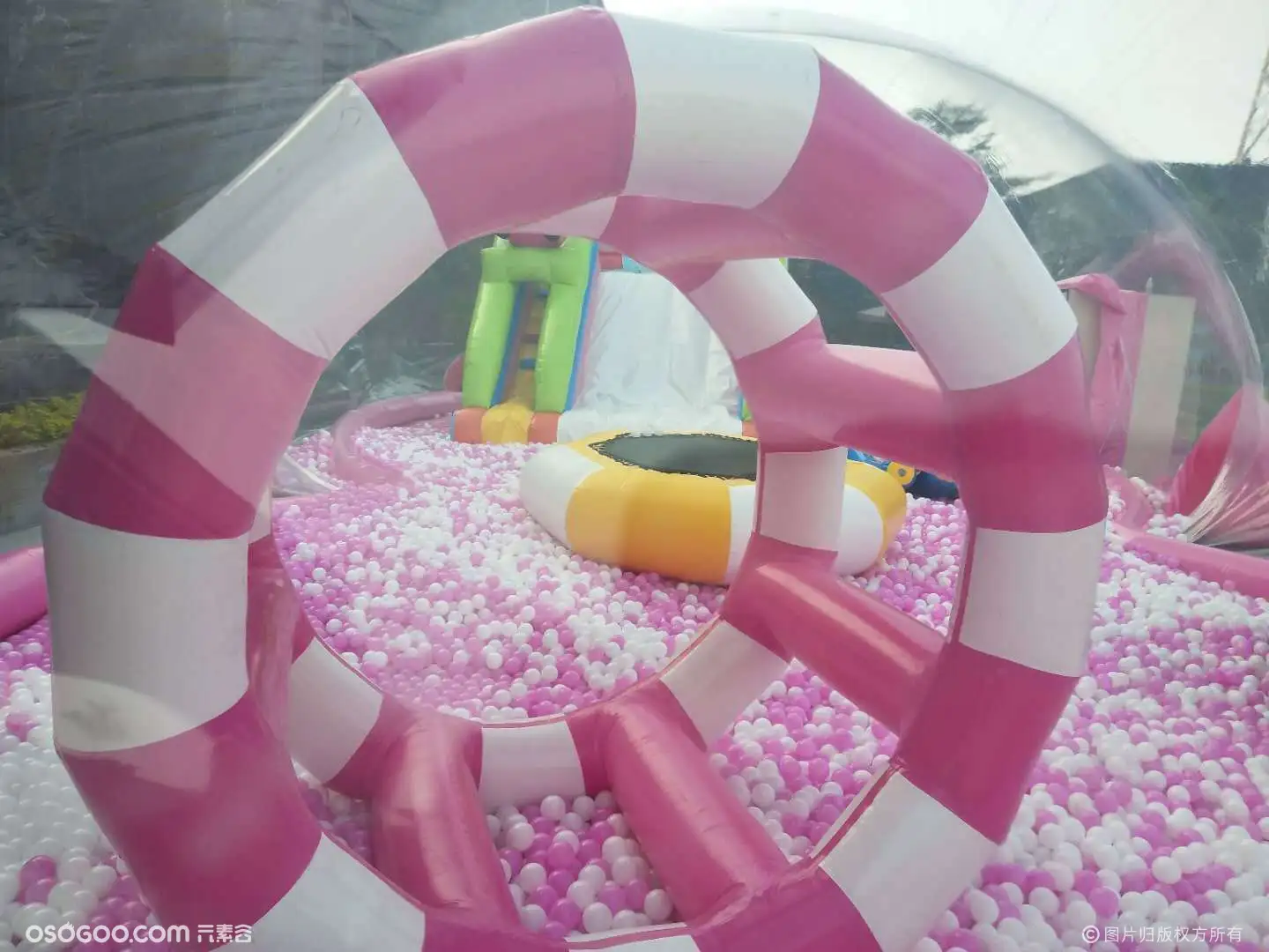 粉红猪猪岛 大型充气城堡游乐设备 网红气模充气城堡