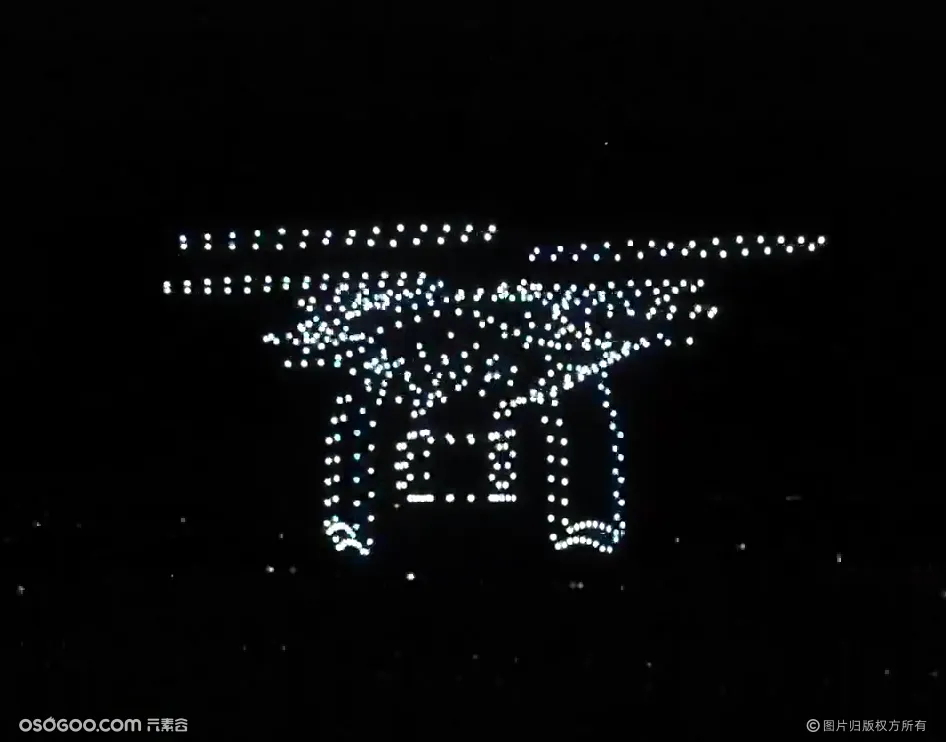 江西共青城 无人机遥感比测活动 500台无人机表演
