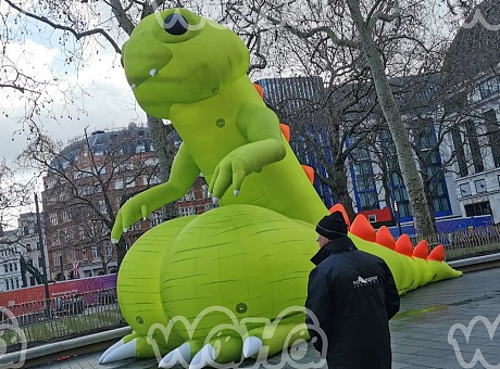 充气动物气模 大型蜥蜴模型 英国客户定制 充气海星