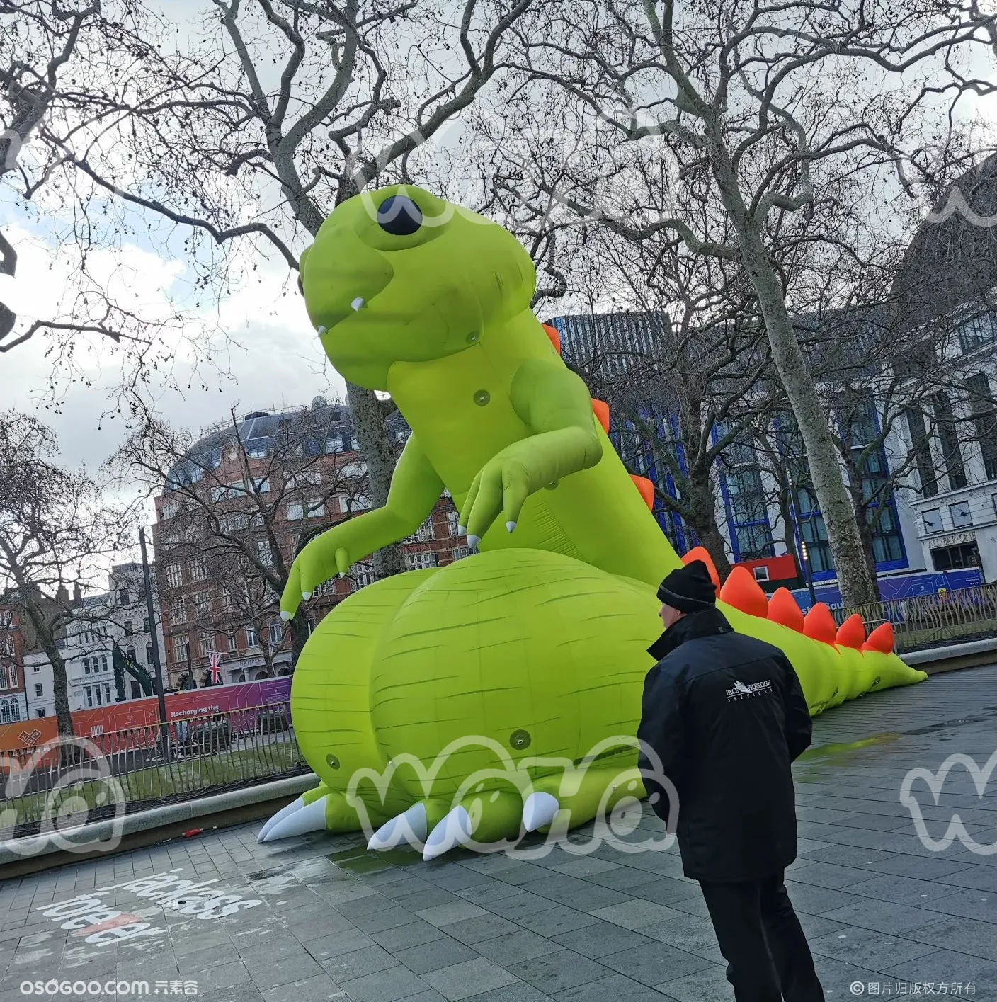 充气动物气模 大型蜥蜴模型 英国客户定制 充气海星