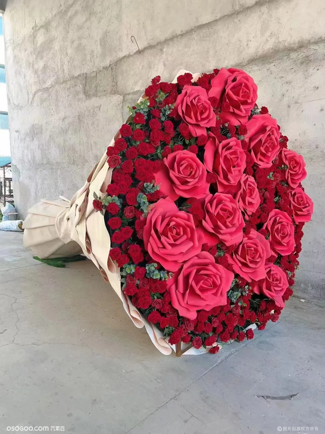 520巨型玫瑰花租赁最新道具出售商场打卡道具网红道具