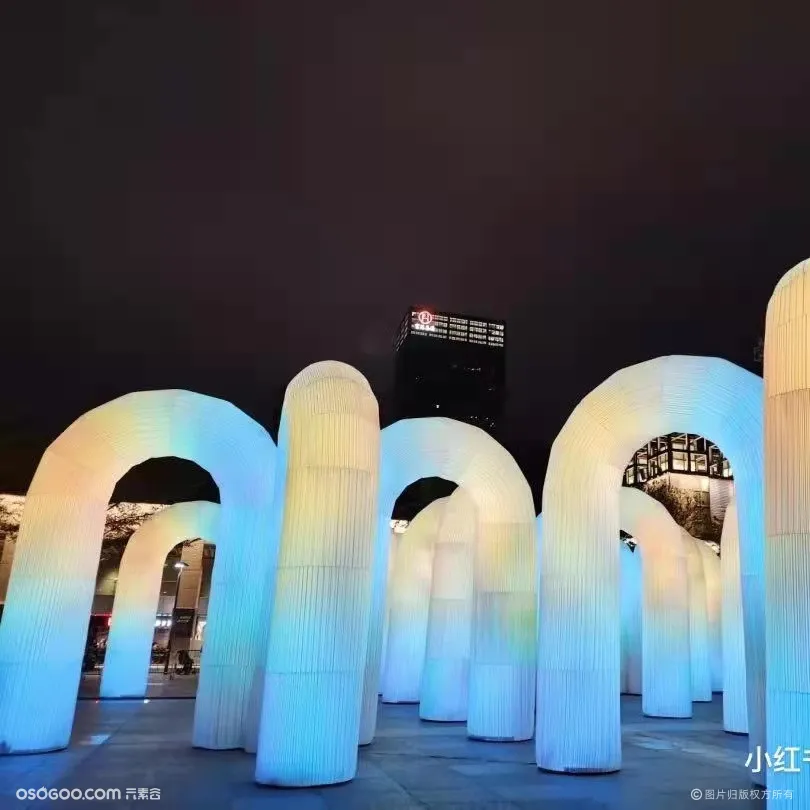 深圳灯光艺术节 天空城堡