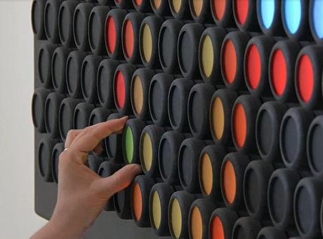 旋钮灯商场展会互动墙灯光互动装置品牌策划引流交互设备 