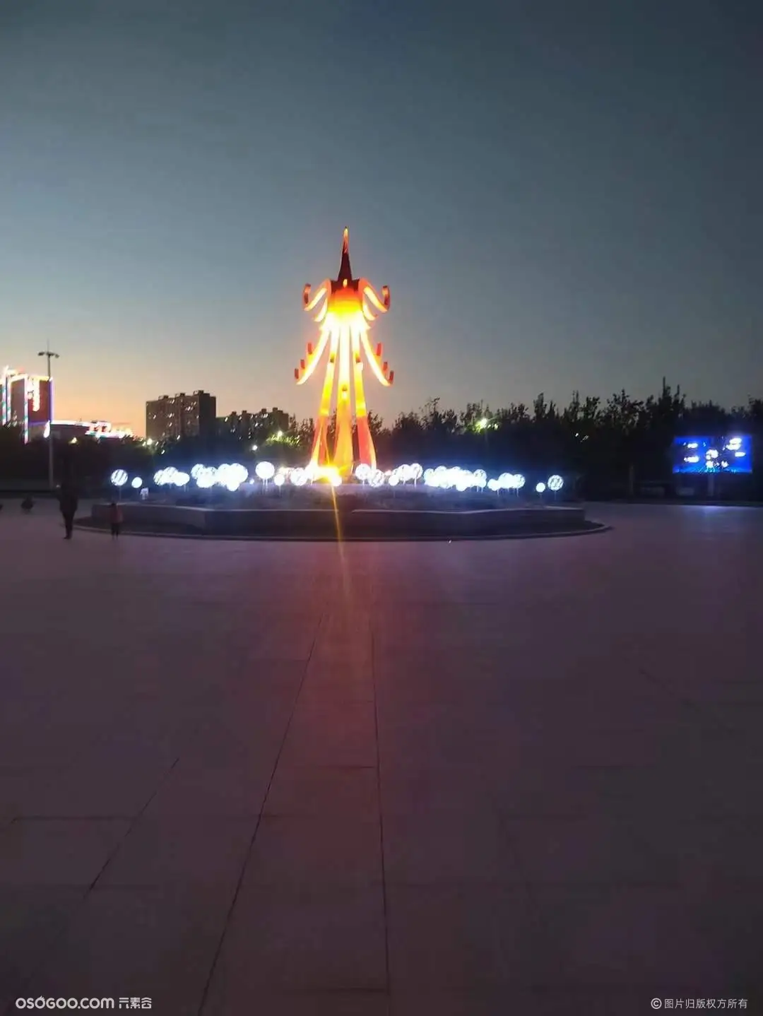 济南广场大型灯光凤凰雕塑 不锈钢雕塑摆件