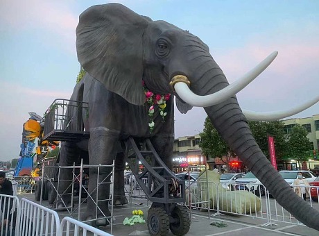 巡游载人机械大象出租机械大象展览巡游神器机械大象租赁