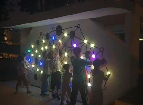 十一国庆节 展会商场引流互动装置 灯光互动设备 儿童游乐设备