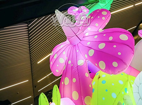 夏日清新花朵气模 气球布置 派对气模 活动策划 周年庆 设计