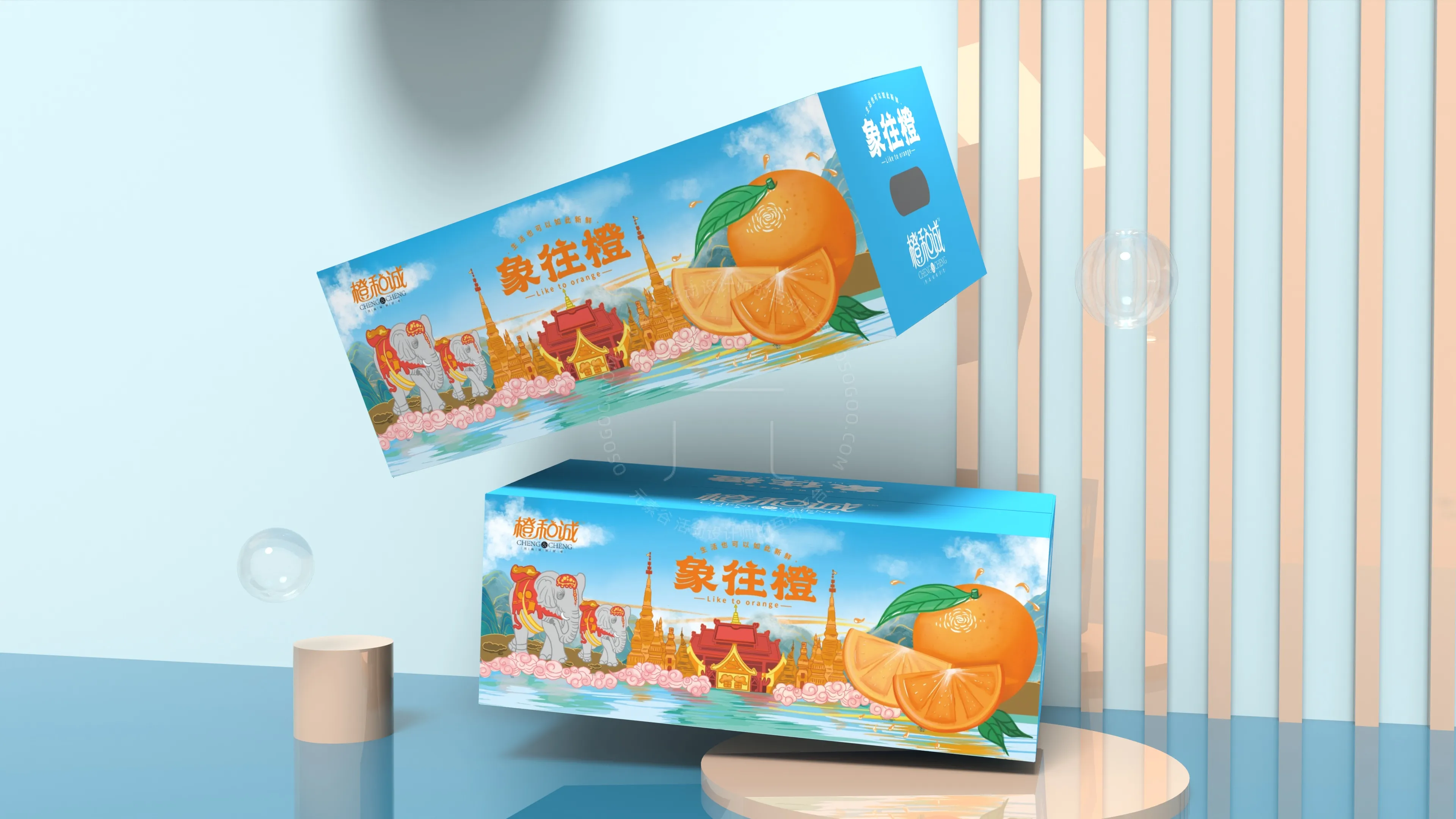 聚恒广告x象往橙/橙子包装设计 