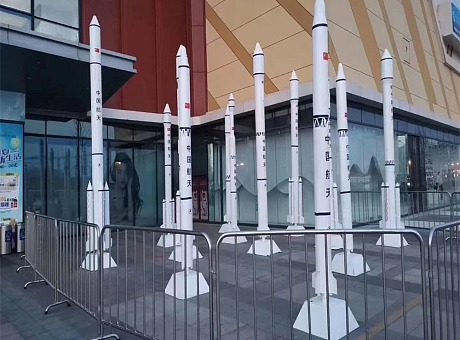 户外大型航空火箭模型仿真航天金属展览摆件中国空间站模型定制