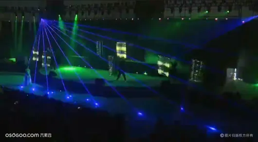 开场创意舞蹈科技感发布会表演LED数控旗帜互动节目