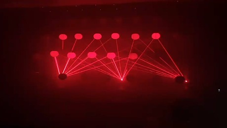 创意发布会科技感LED灯球数控激光追踪酷炫开场节目