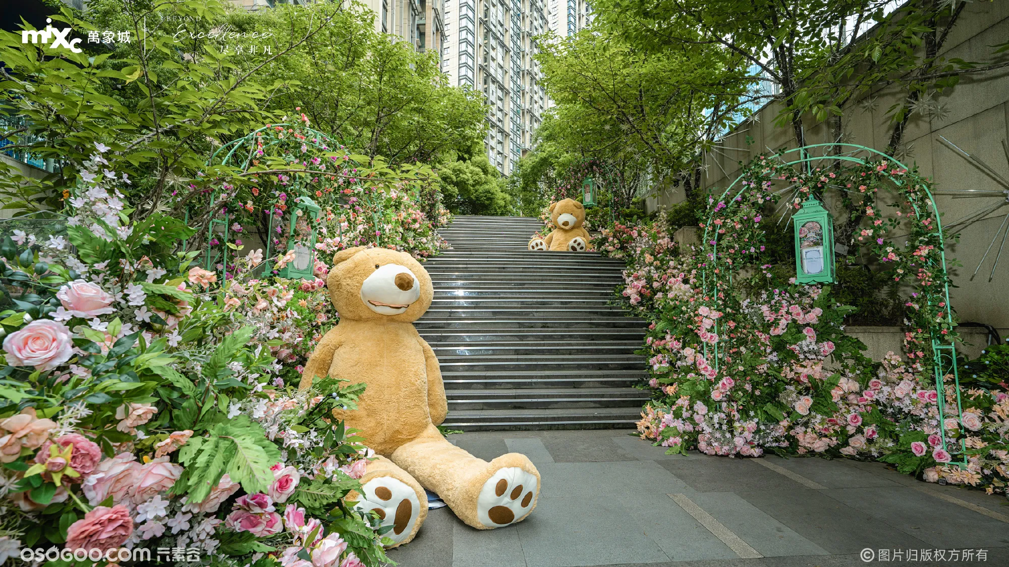 玩具熊x莫奈花园【爱的熊抱】