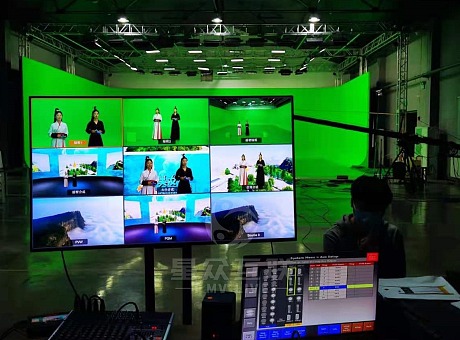 上海出租创意活动场地AR虚拟演播厅绿棚租赁