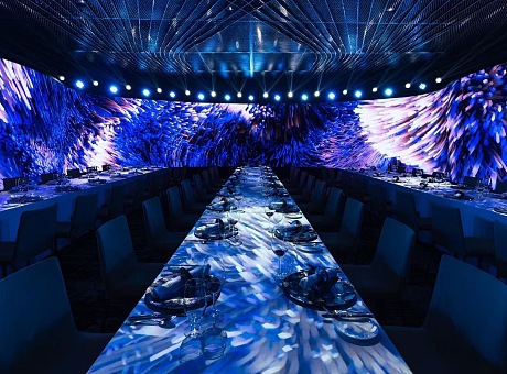 全息餐桌 创意投影布置 餐桌投影 活动布置 全息投影