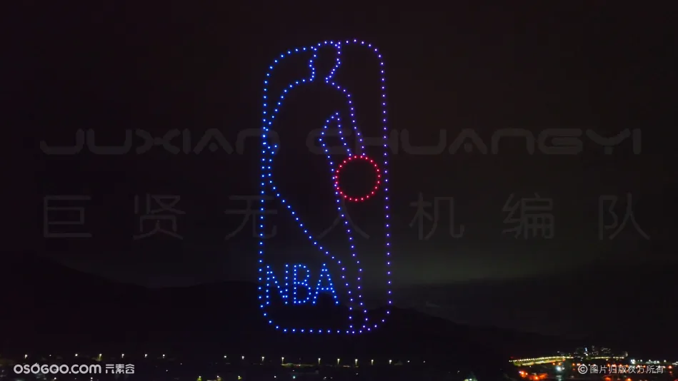 2023夏日总决赛最强NBA（深圳、玫瑰海岸）无人机表演