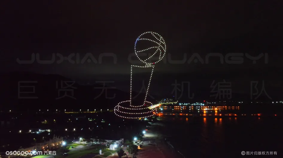 2023夏日总决赛最强NBA（深圳、玫瑰海岸）无人机表演