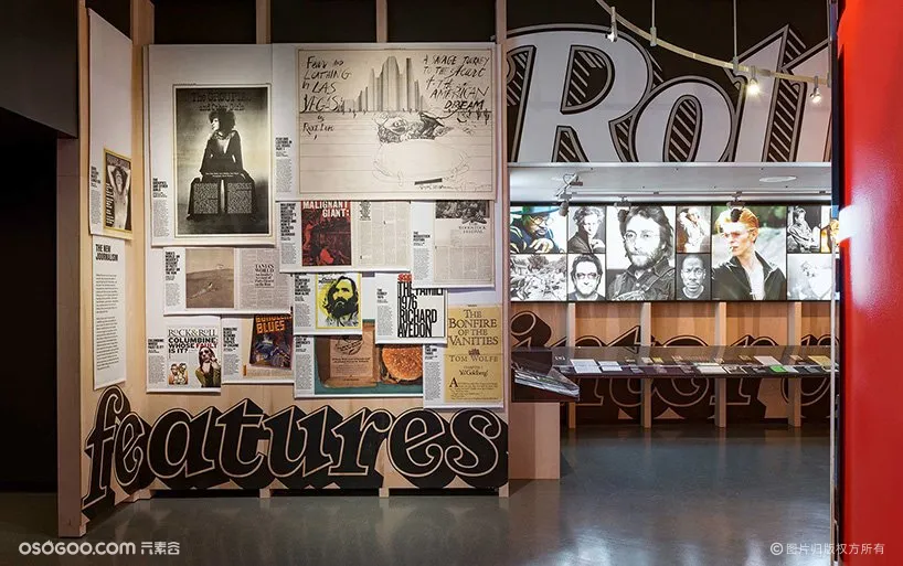 滚石通过五角星设计的大型展览庆祝50周年