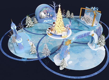 冰雪圣诞节主题全案设计