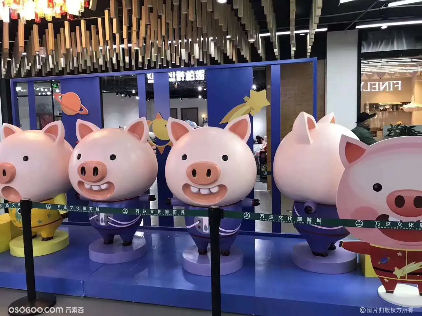 新春新年吉祥物卡通猪
