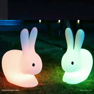 中秋发光玉兔出售中秋节活动道具发光兔子