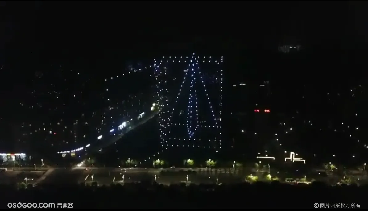 南京航空航天大学，200台无人机灯光表演