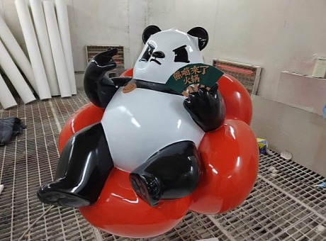 上海火锅店招牌摆件 自嗨造型动物雕塑 玻璃钢制品