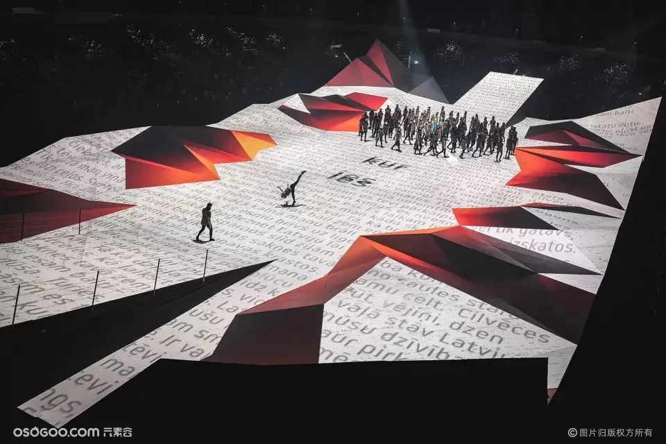拉脱维亚100周年国庆舞台设计