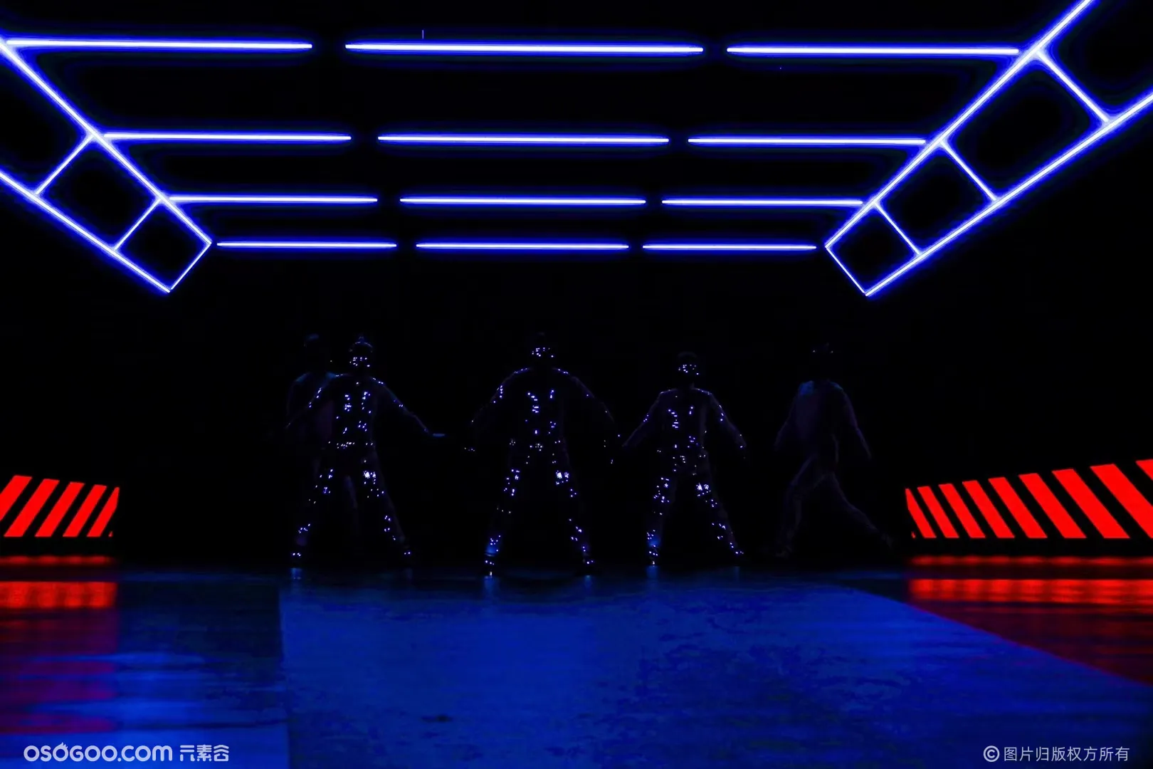 2023全新LED显示屏舞蹈 科技感十足的电光舞表演