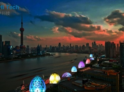 上海未来一公里文旅科技节投石科技景观交互艺术让植物