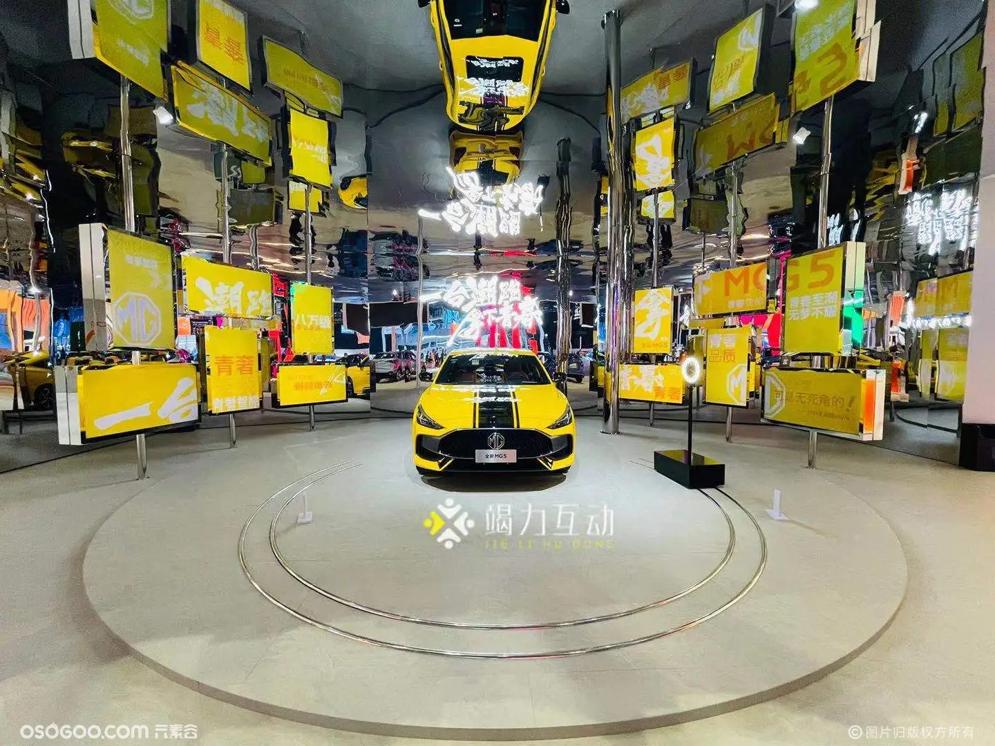 2021上海国际车展上汽MG|定制板滑轨180度环绕拍摄