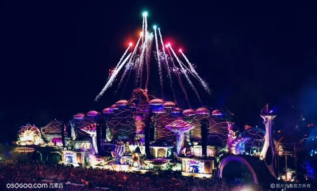 世界最大电音节Tomorrowland的顶尖舞台设