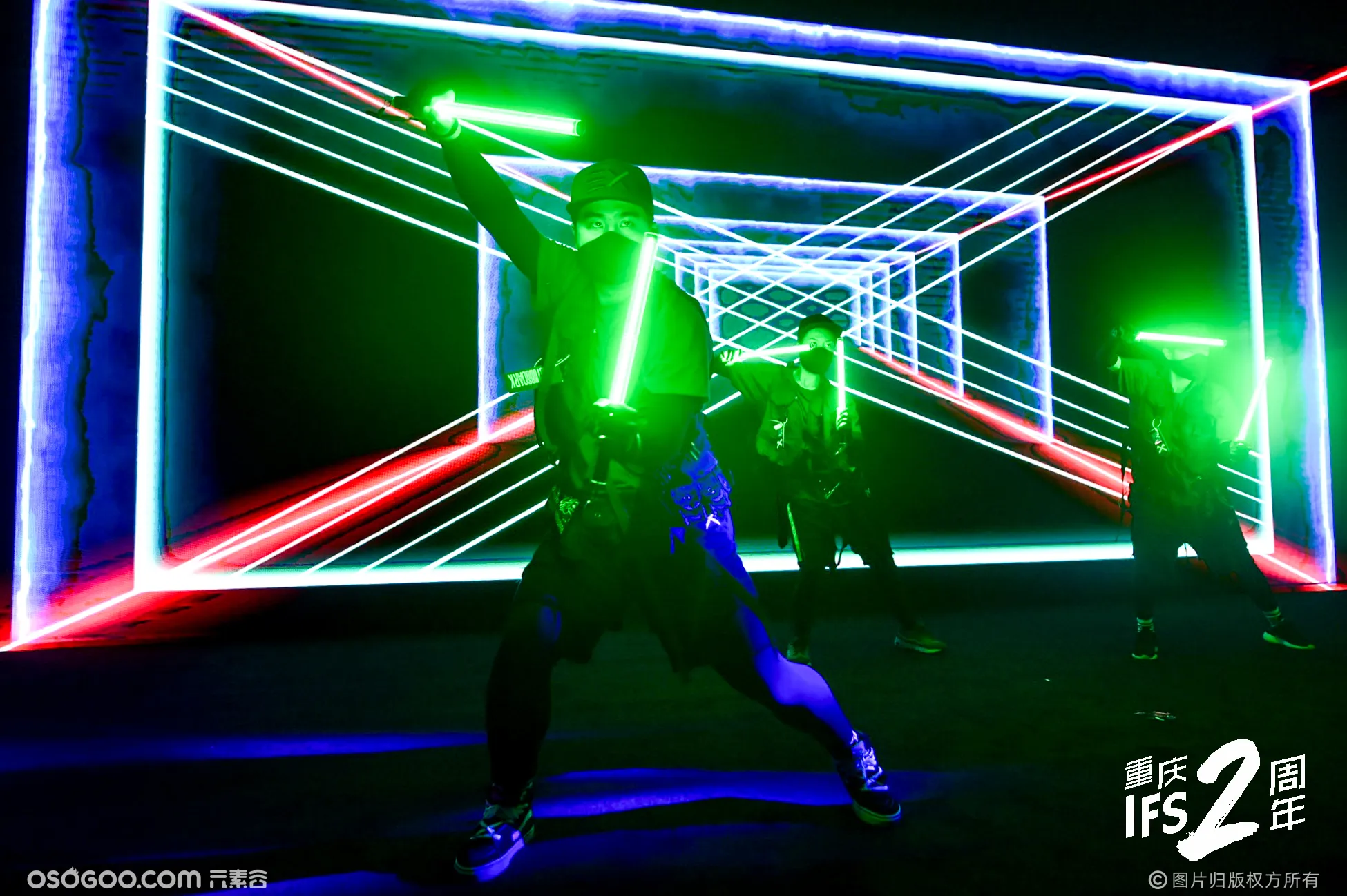 能源舞者-电光舞-荧光舞表演-新颖创意光电科技节目|资源-元素谷(OSOGOO)