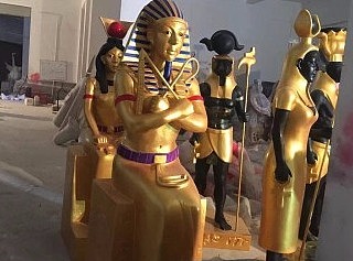 埃及法老人物玻璃钢模型国王艳后出租租赁出售