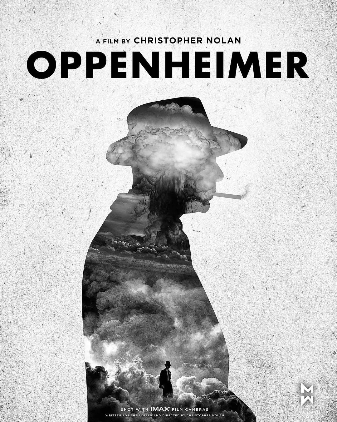 诺兰新片《奥本海默》火了，网友设计的海报太牛了！