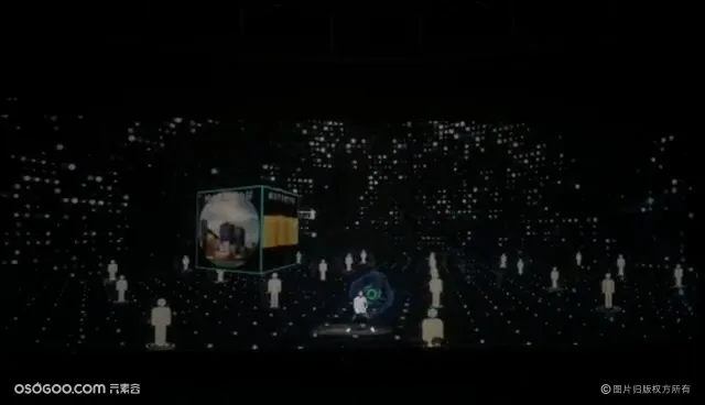 地产品牌发布会纱幕投影表演《幻影未来》全息投影秀科技开场表演