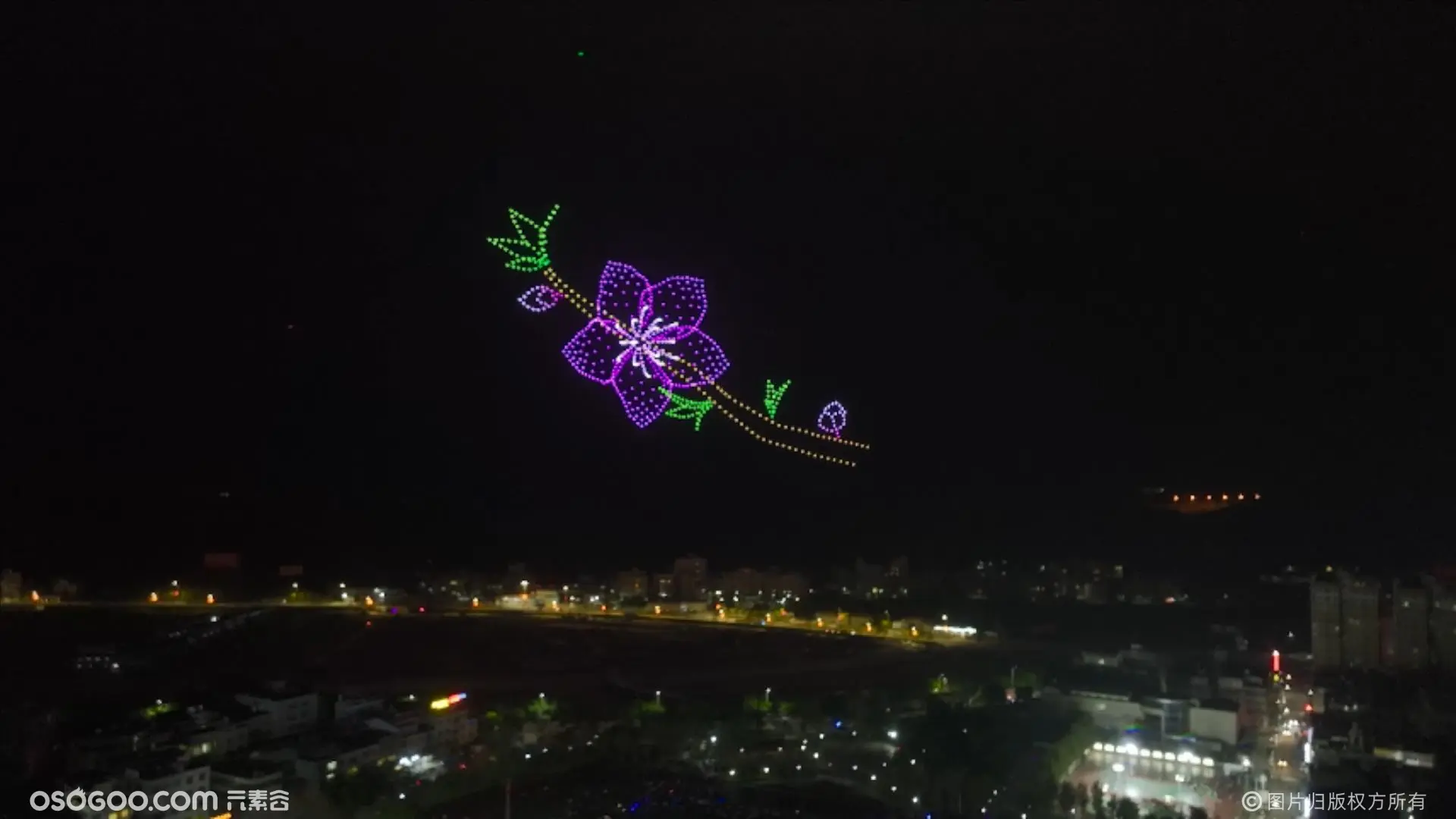 800台无人机表演在连平桃花节暨招商经贸活动演绎精彩视觉盛宴