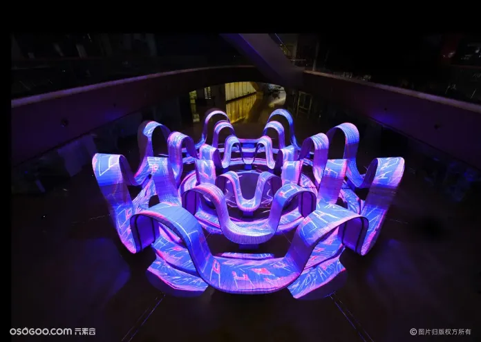 广州太古汇十周年“请就座”声光艺术装置