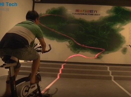 投石科技自行车主题互动装置集合
