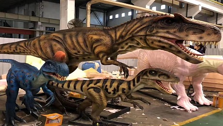 郸城县仿真恐龙出售大型霸王龙模型出租行走恐龙 品质好 价格低