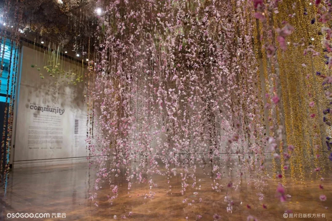 美国托莱多艺术博物馆的花艺装置