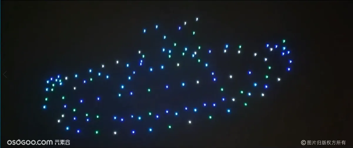 重庆大学城，200台无人机灯光表演
