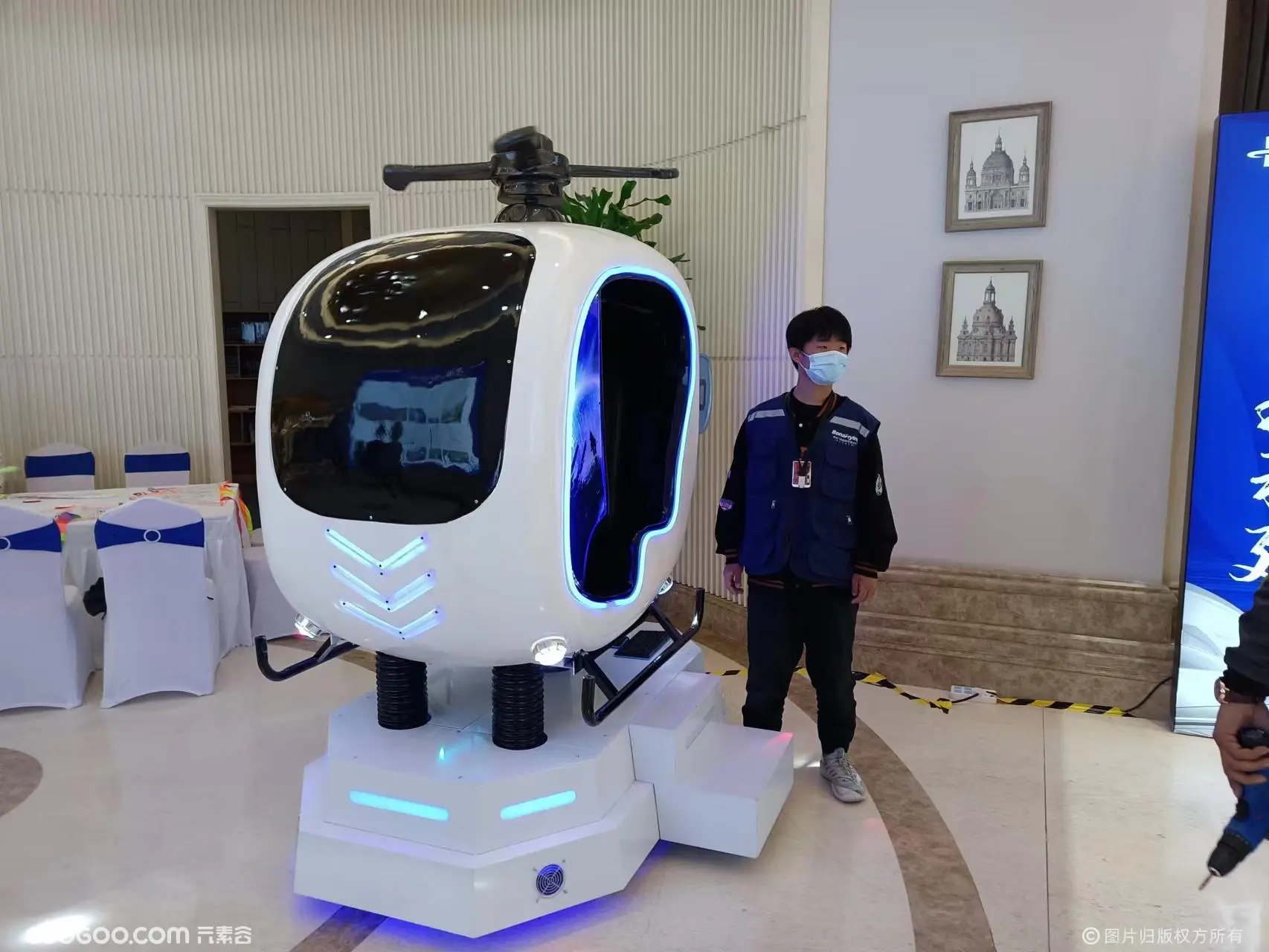 VR虚拟现实设备VR飞机VR直升机